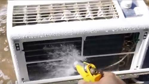 cleaning filters of windows ac