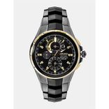 Seiko Coutura Men Black Perpetual Solar Chronograph Watch