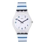 Swatch Unisex White Swiss Made Analogue Watch GE275