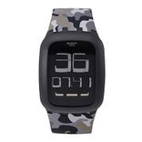 Swatch Unisex Grey & Black Swiss Made Multi Function Watch SURB119C