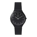Swatch Unisex Black Analogue Watch SVOB106