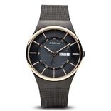 Bering Men Black Classic Sapphire Crystal Analogue Watch 12939-166