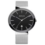 Bering Men Black Ceramic Sapphire Crystal Watches-11440-042