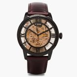 Fossil Townsman Automatic Dark Brown Leather Watch