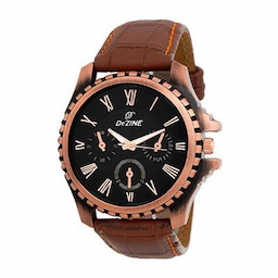 Dezine DZ-GR058-BLK-BRW Watch - For Men Dezine DZ-GR058-BLK-BRW Watch - For Men