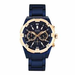 GUESS Men Navy Dial Chronograph Watch W0377G4 GUESS Men Navy Dial Chronograph Watch W0377G4
