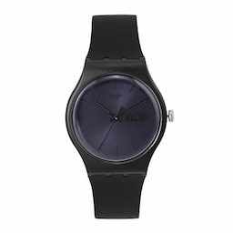 Swatch Unisex Navy Blue Swiss Made Analogue Watch SUOB702 Swatch Unisex Navy Blue Swiss Made Analogue Watch SUOB702