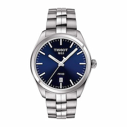 Tissot Men Navy Blue PR 100 Analogue Watch T1014101104100 Tissot Men Navy Blue PR 100 Analogue Watch T1014101104100