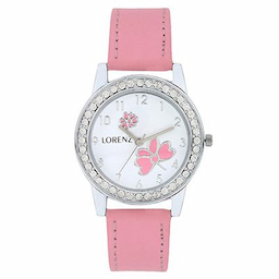 Lorenz AS-14A New Baby Pink Flower Shape casual analog watch for women and girls Lorenz AS-14A New Baby Pink Flower Shape casual analog watch for women and girls