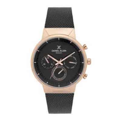Daniel Klein Exclusive Men Black Multi-Function Watch DK11750-3