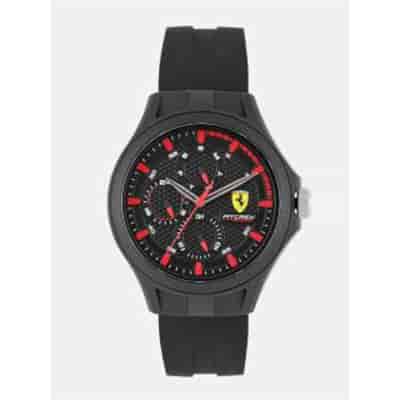 Scuderia Ferrari Men Black Analogue Watch 0830678_1