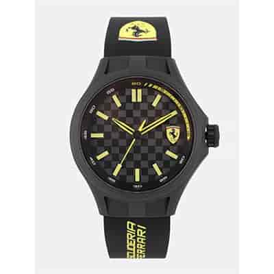 Scuderia Ferrari Men Black Pitcrew Analogue Watch 0830286