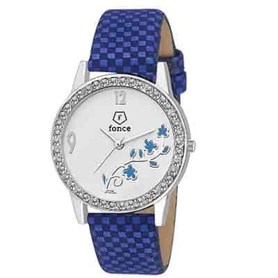 Fonce FFL-056 blue silver dial Watch - For Girls