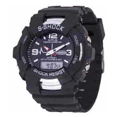 S Shock smlB Trendy  Sports Dual Time Analog And Digital Watch For Boys