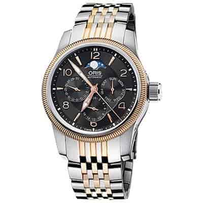 Oris Men Silver-Toned Analogue Watch