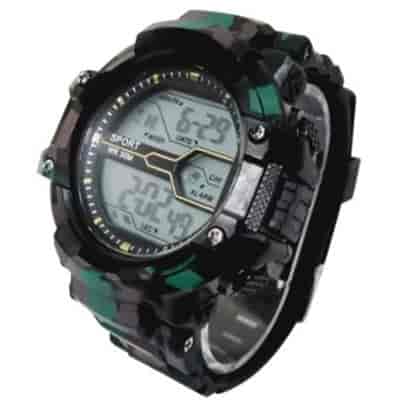 Aviser Army Green Sports Digital WR 30M Watch - For Boys