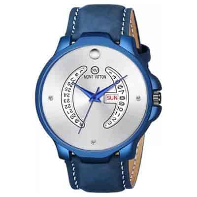 Montvitton Men Silver-Toned Analogue Watch MV11049