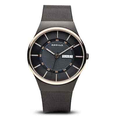 Bering Men Black Classic Sapphire Crystal Analogue Watch 12939-166