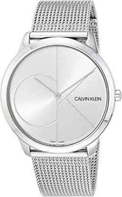 Minimal Men Silver-Toned Analogue Watch K3M2112Z