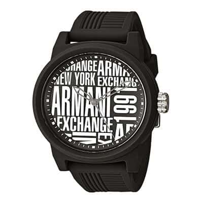 Men Black & White Analogue Watch AX1443