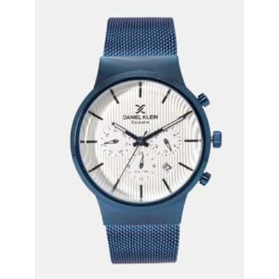 Exclusive Men White Dual Time Analogue Watch DK11958-5