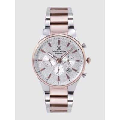 Exclusive Men Silver-Toned Chronograph Watch DK12173-4