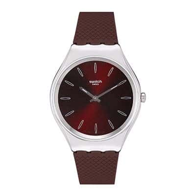 Unisex Burgundy Swiss Analogue Watch SYXS120