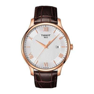 Men Silver-Toned Tradition Swiss Analogue Watch T0636103603800