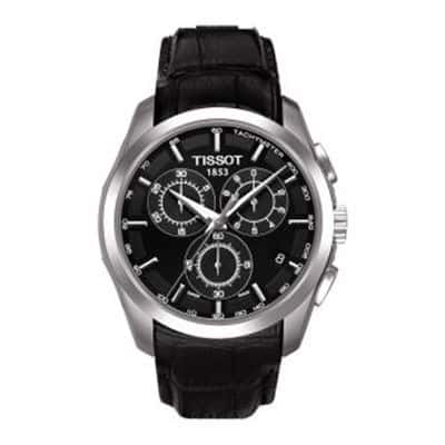 Men Black Couturier Chronograph Swiss Analogue Watch T0356171605100