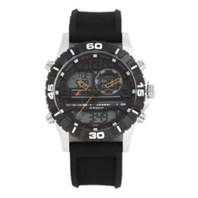 Men Black Analogue and Digital Watch NK38035SP03_OR