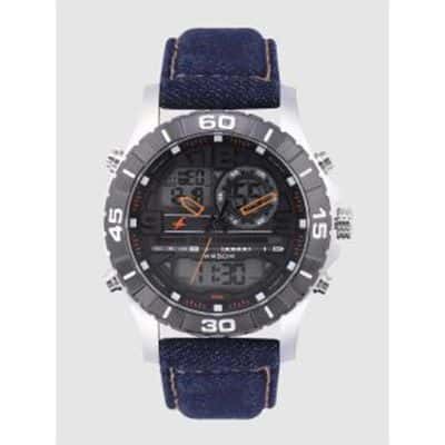 Men Black Analogue and Digital Watch 38035SL06