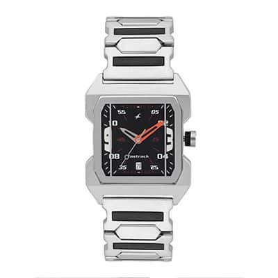 Men Black Analogue Watch NK1474SM02_OR