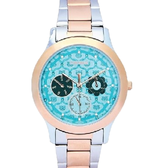 Chumbak Ocean Owl Monogram Metal Watch