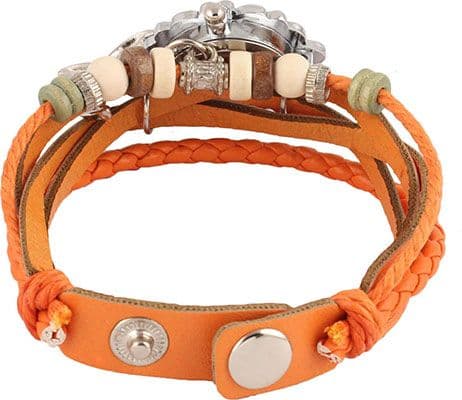 COSMIC ORANGE BRACELET WATCH HAVING  PENDENT MD 4 Watch - For Women