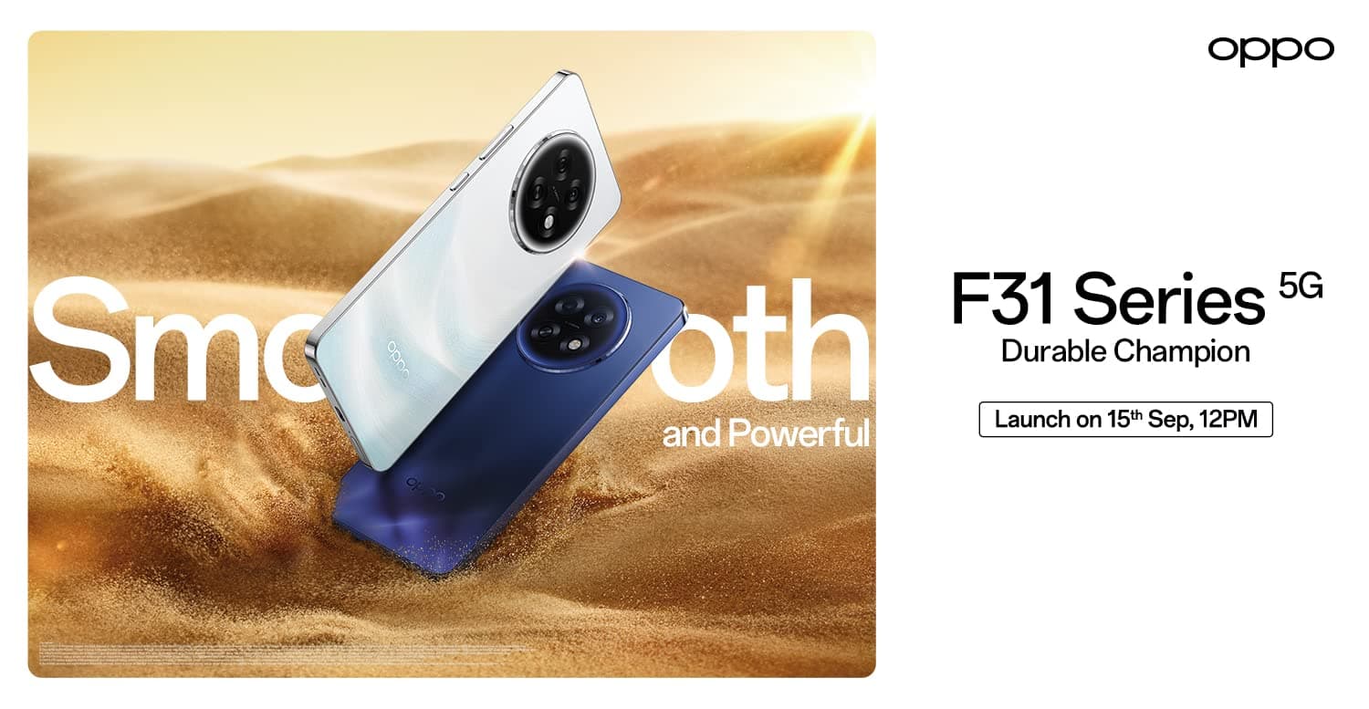 Oppo F31 Series to Launch in India on September 15