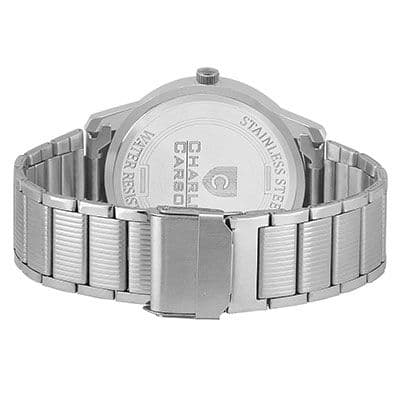 Carson Silver Chronograph Look Analog Watch For Mens-cc067m