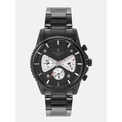 Men Black & White Colourblocked Analogue Watch DK12123-5