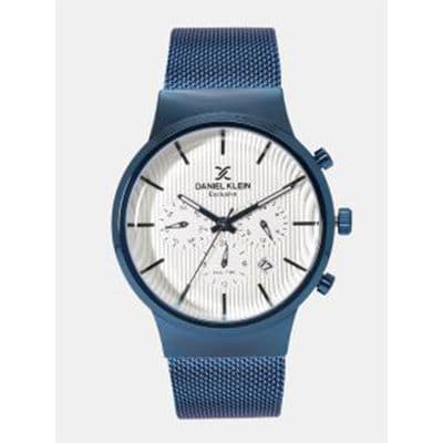 Exclusive Men White Dual Time Analogue Watch DK11958-5