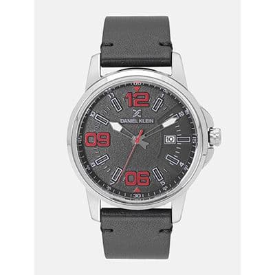 Premium Men Charcoal Grey Analogue Watch 12131-2