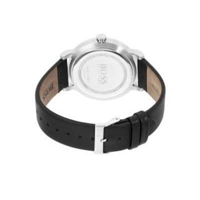 Men Black Analogue Leather Watch 1513594