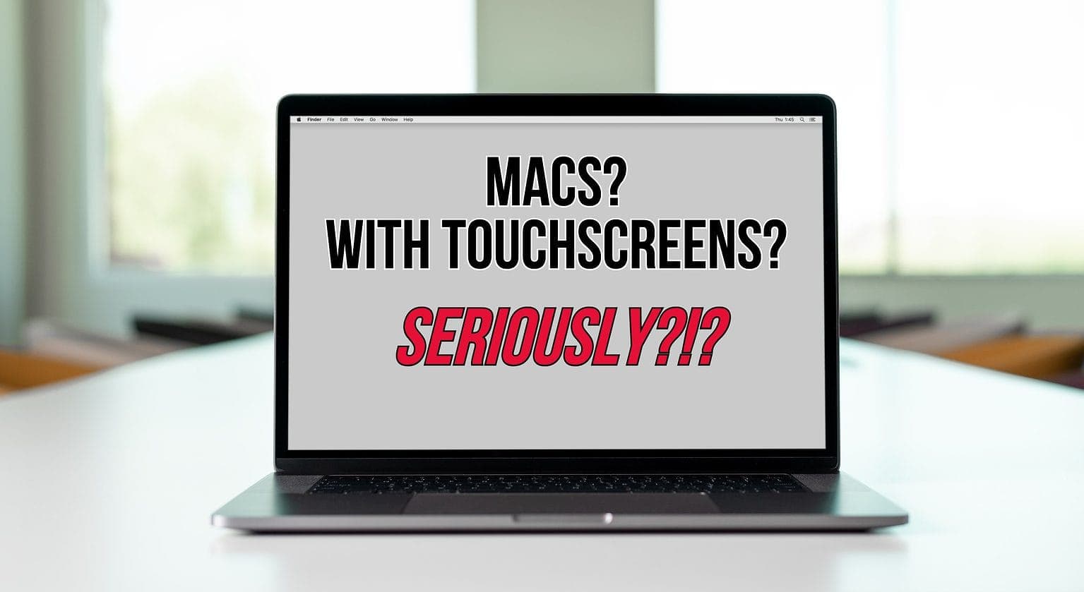 Future MacBooks may come with touchscreens