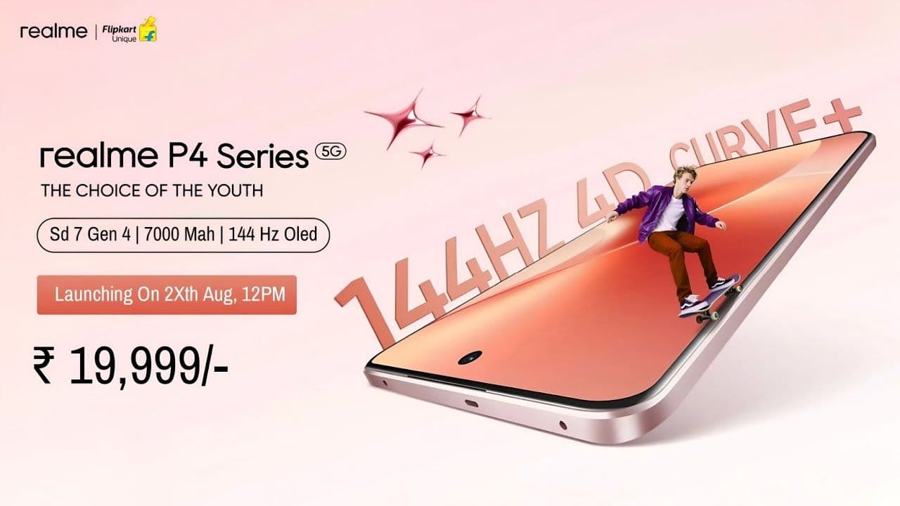  The Realme P4 Series teaser has been released. 