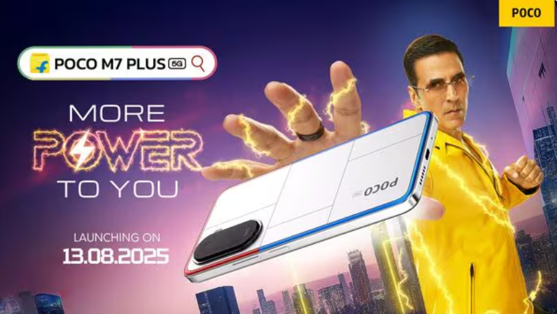 Do mobiles come with reverse charging? Check out the Poco M7 Plus 5G.