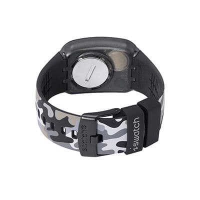 Unisex Grey & Black Swiss Made Multi Function Watch SURB119C