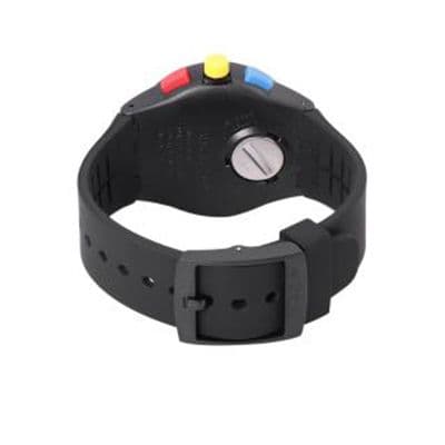 Unisex Black Chronograph Swiss Made Watch SUSB416
