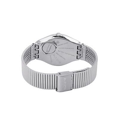 Unisex Silver-Toned Swiss Made Analogue Watch SYXS103GG