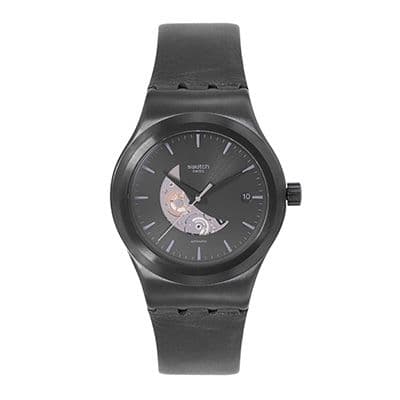 Men Black Swiss Made Analogue Watch YIB404