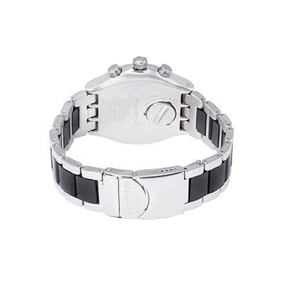 Unisex Black Swiss Made Chronograph Watch YVS441G