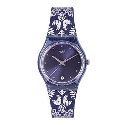 Unisex Navy Blue Swiss Analogue Watch GN413