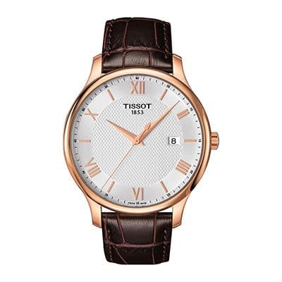 Men Silver-Toned Tradition Swiss Analogue Watch T0636103603800